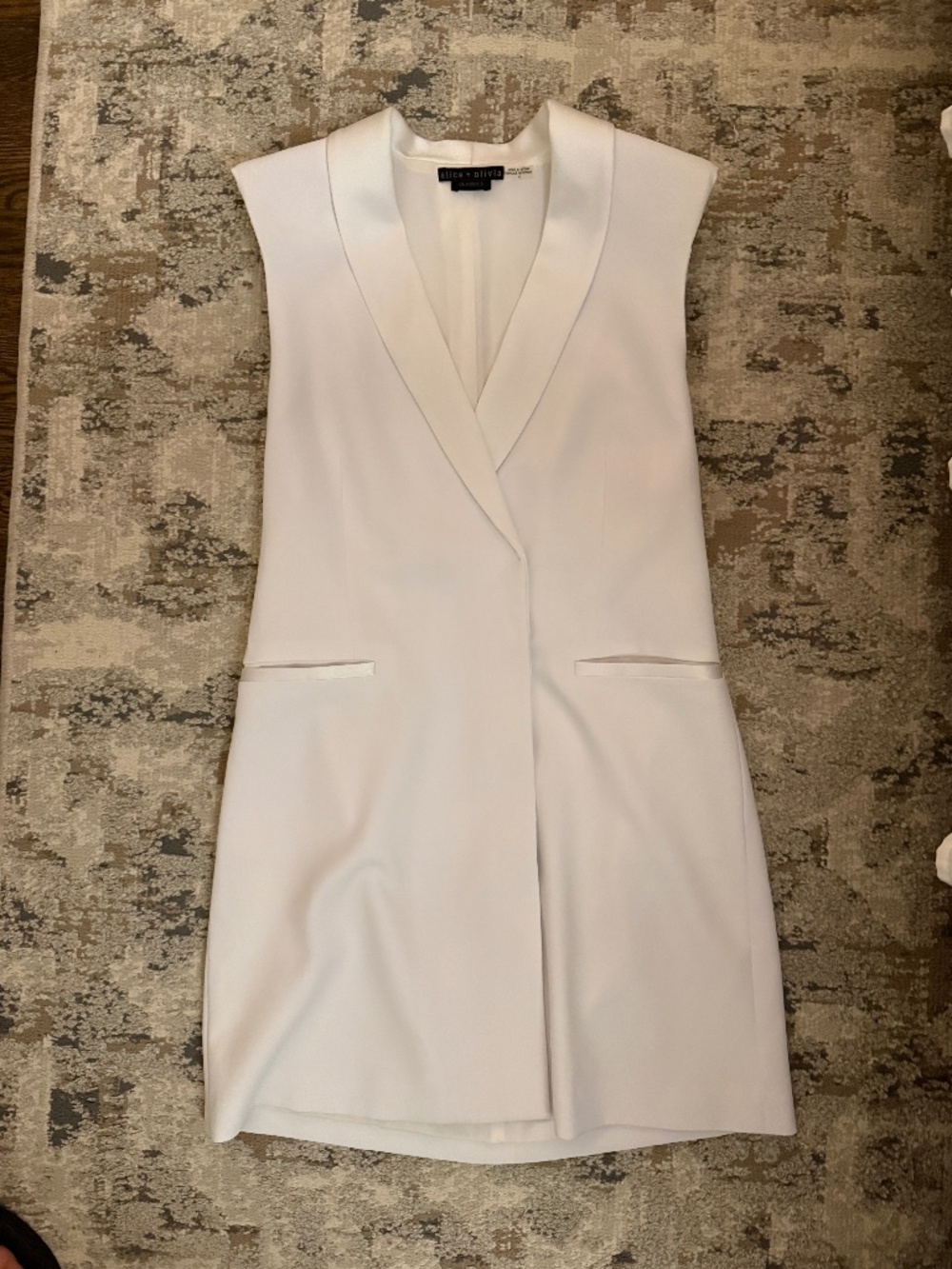 Alice & Olivia white dress
